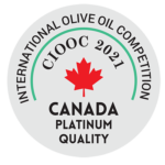 Canada IOOC 2021 QUALITY PLATINUM Zeytinyağı Ödülü