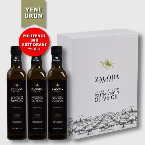 Zagoda Egean Blend Natürel Sızma Zeytinyağı 3 Adet 500 ml Yeni Ürün